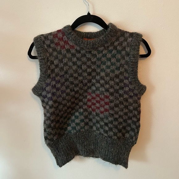 Missoni Jackets & Blazers - Missoni Italy wool checkered sweater vest